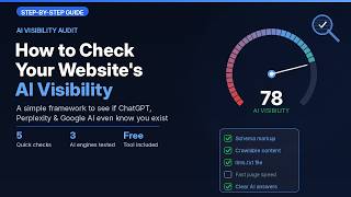 How to Check Your Website's AI Visibility #WebsiteAEOandGEOChecker