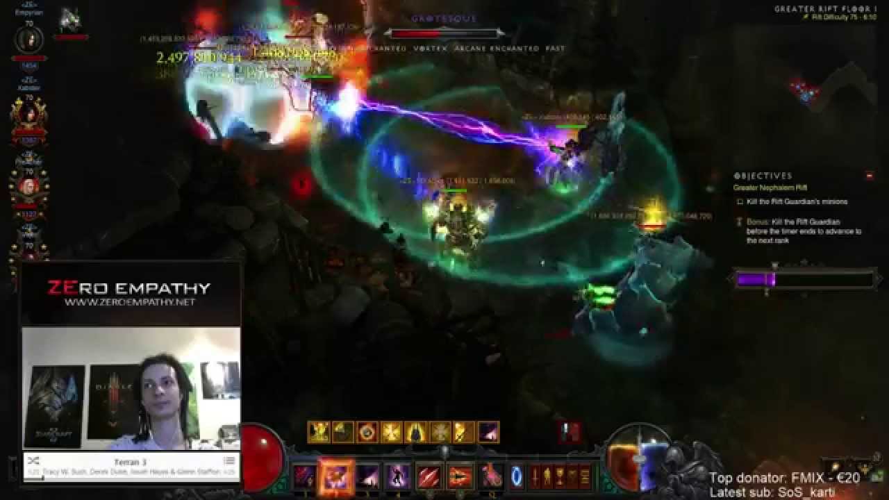 [Diablo 3] Season 3 GRift 75 4man rank1 EU [