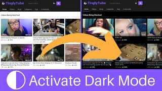 How to Activate Dark Mode on TinglyTube 🌗