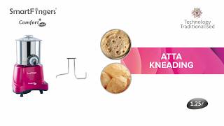 Atta Kneading Made Easy | Smart Fingers Comfort Plus Mini Table Top Wet Grinder screenshot 4