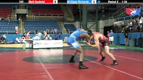 Fargo 2012 182 Round 5: Matt Seabold (Iowa) vs. Mc...