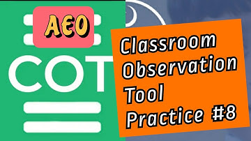 AEO Classroom Observation Tool Practice #8 | appreciation of success and clarify misunderstandings