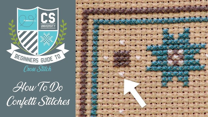 How to Change Colors while Stitching 🖍 Cross Stitch for Beginners 🎒 CROSS  STITCH UNIVERSITY 