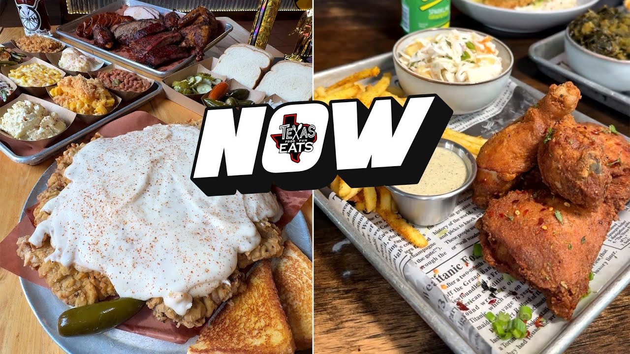 Texas Eats NOW: HUGE chicken fried steak & JUICY Caribbean jerk chicken