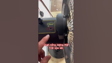 Quạt năng lượng Mặt Trời size lớn cánh nhôm , động cơ không chổi than #thanhtungsolar