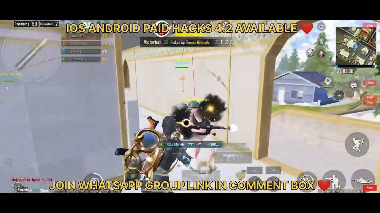 PUBG IOS HACK 4.2 PAID | IOS ANDROID (WHATSAPP GROUP LINK IN COMMENT BOX)