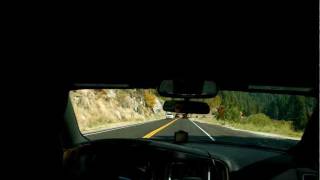 Driving a Dodge Charger to Lake Tahoe California - Time Lapse