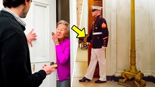 Evil Man Demands Money From Poor Woman. Has No Idea Marines Are Next Door &amp; THIS Happens!