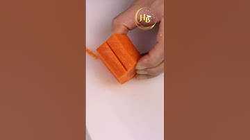 Cắt tỉa cà rốt. Cắt hoa xào bông mai