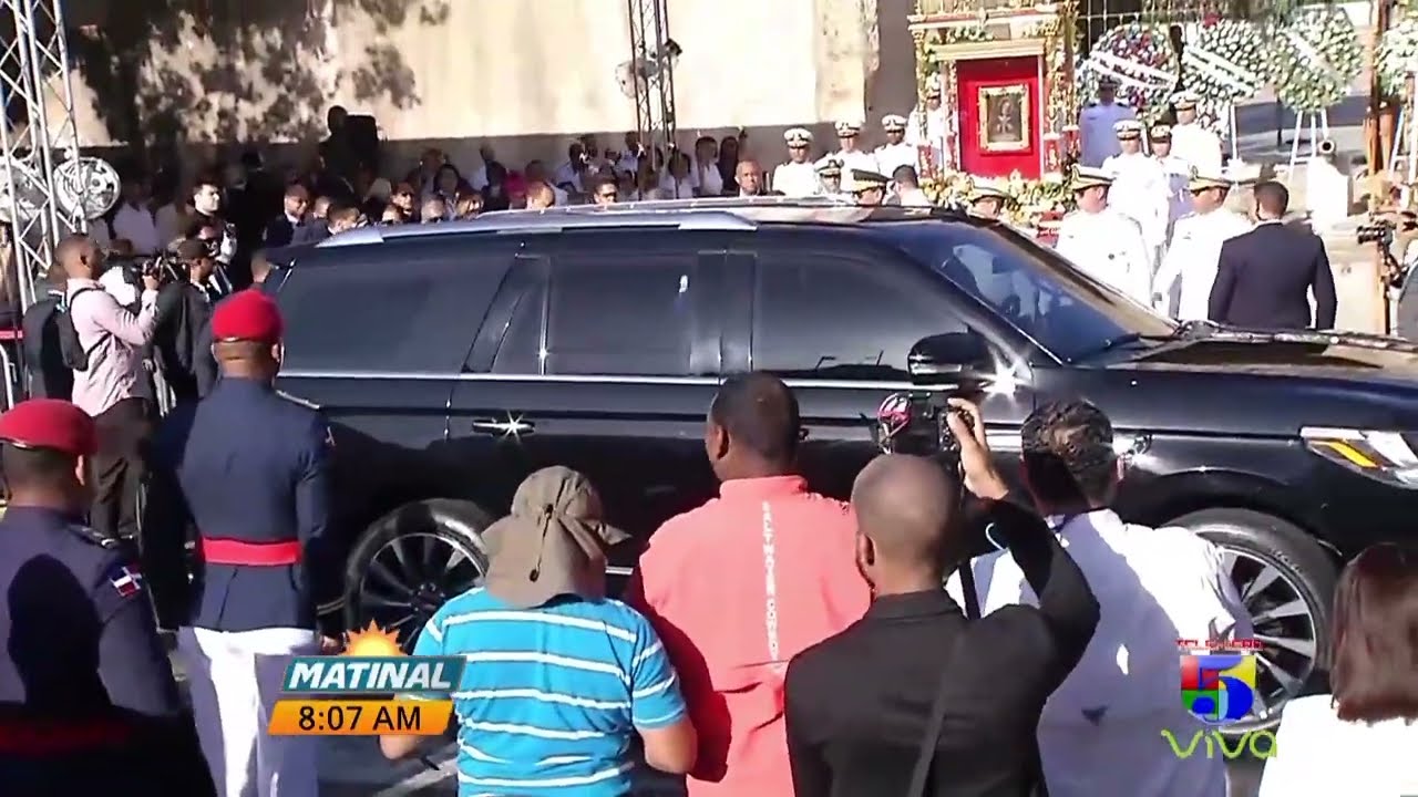 Llegada del Luis Abinader a los 100 años de la coronación canónica de la Virgen de la Altagracia