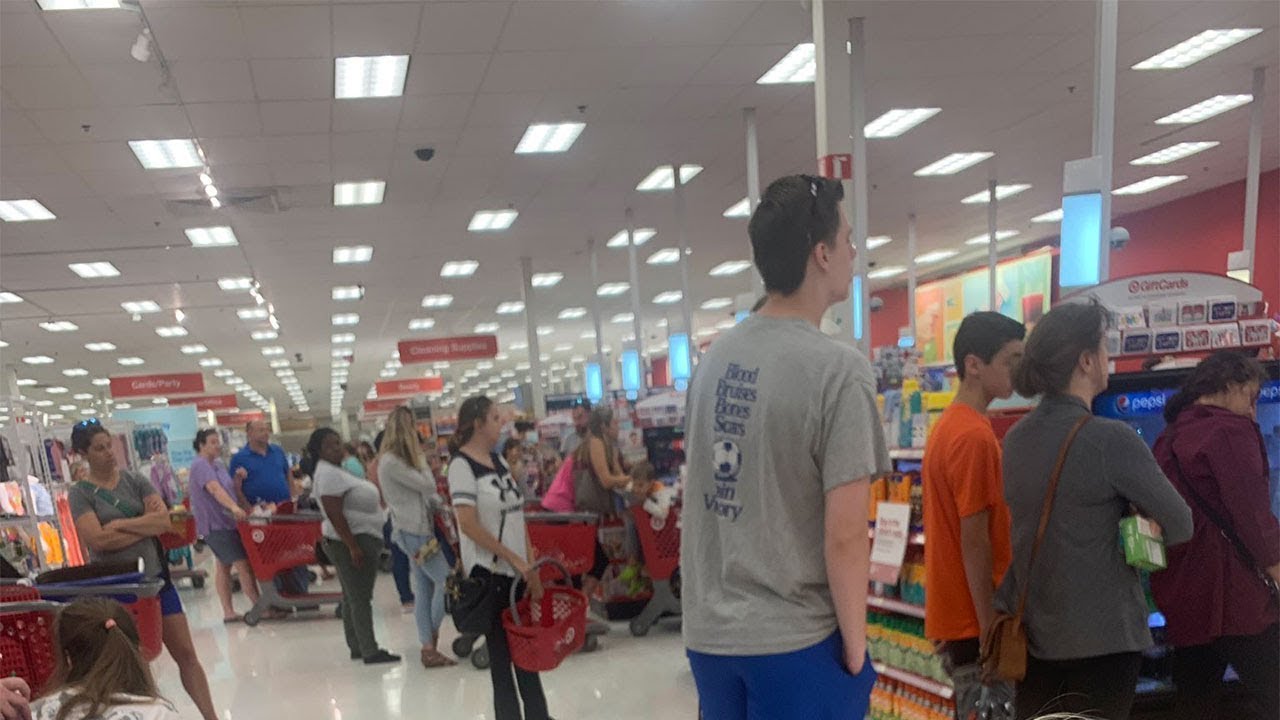 newspaper mockup Target registers down in stores around the country
