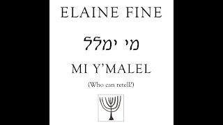 Mi Y'malel (Who Can Retell?) for violin, viola, and piano