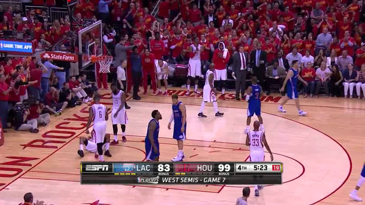 NBA, playoff 2015, Rockets vs. Clippers, Round 2, Game 7, Move 51 ...