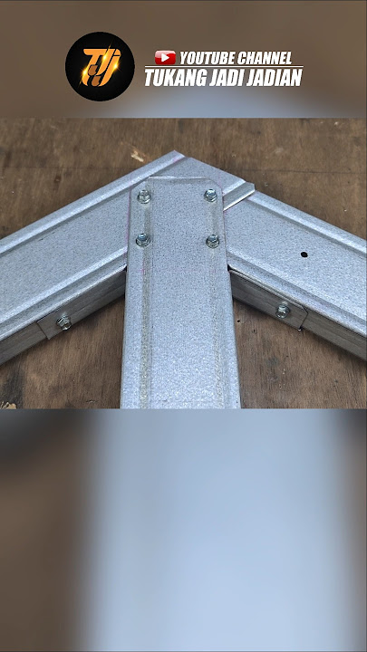 cara sambung sudut kuda kuda atap baja ringan #diy #bajaringan