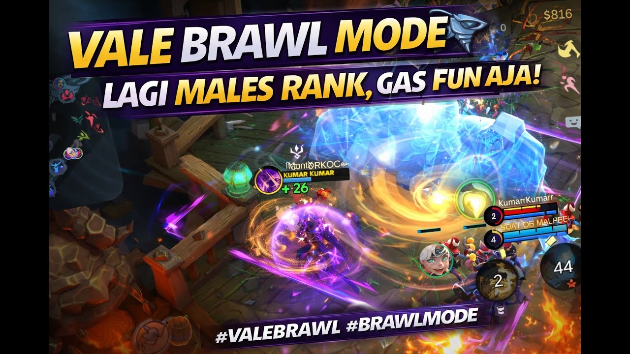 Vale Brawl Mode 🌪️ Lagi Males Rank, Gas Fun Aja! | MLBB