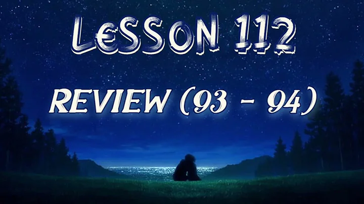Lesson 112 | Daily Guided Meditations | A Course In Miracles Workbook for Students