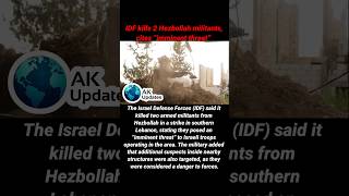 IDF kills 2 Hezbollah militants,cites “imminent threat”#idf#israel#lebanon#hezbollah#israelvslebanon