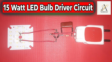 Smple Powerful LED Bulb Driver Circuit for Life Time // How to Make LED Bulb Driver At Home, LED RC
