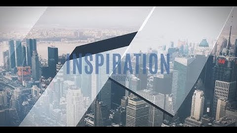 Inspiration Slideshow - After Effects CS5 Template