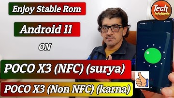 Android 11 Rom for POCO X3 NFC surya karna
