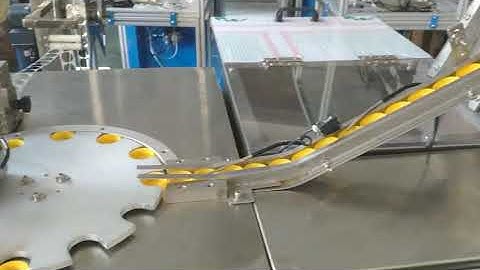 test run video on automatic caps feeding wadding machine