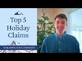 Underwriting Insights: The 5 Most Common Holiday Claims