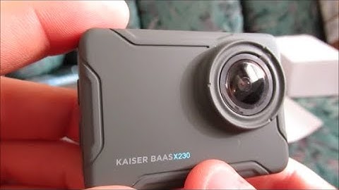 Kaiser Baas X230 Action Camera - Unboxing and Hands-On