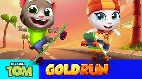 Talking Tom Gold Run || Tom & Angela