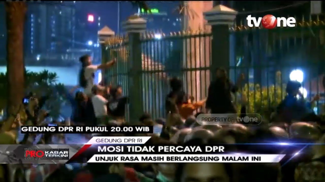 tv one live streaming free MOSI TIDAK PERCAYA! Massa Mahasiswa Jebol Pagar Gedung DPR/MPR