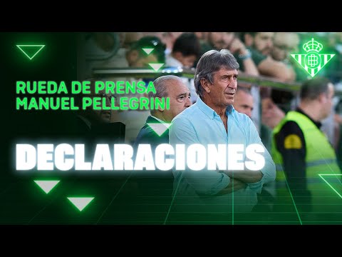 Rueda de prensa de Manuel Pellegrini tras el #VillarrealRealBetis 🗣🎙 | Real BETIS Balompié