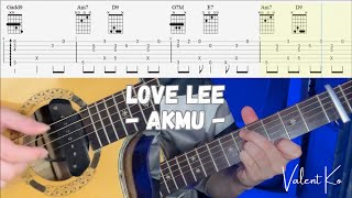 Love Lee (AKMU) - Fingerstyle Guitar Tutorial + Tabs + Chords - YouTube