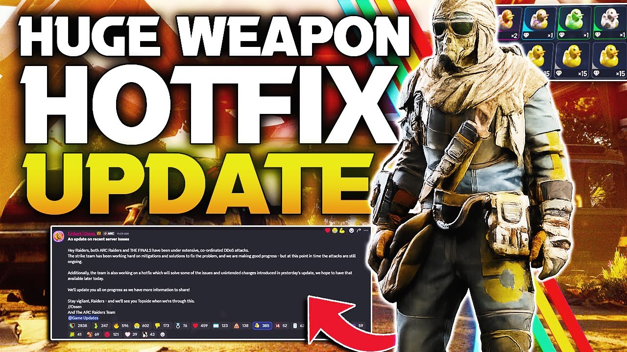 В последнем хотфиксе Arc Raiders скрытно улучшено оружие…