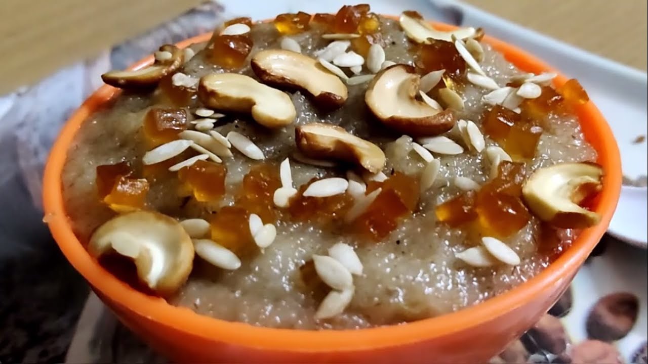 Godhuma rava halwa Red wheat rava Wheat rava sweet recipesWheat