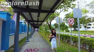 [4K Singapore Walk] Kuo Chuan Presby Sch Bus Stop to Block 165 Bishan St. 13 | Morning Walk