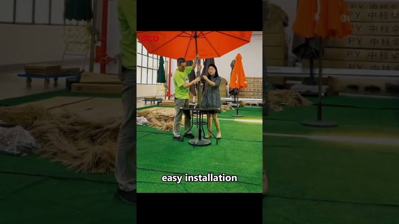 SCD Middle Pole Umbrella factory SCD outdoor sunshade patio umbrella factory supplier