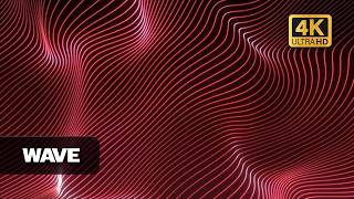 4K Red Topographic Wave | 1 Hour Seamless Particle Loop