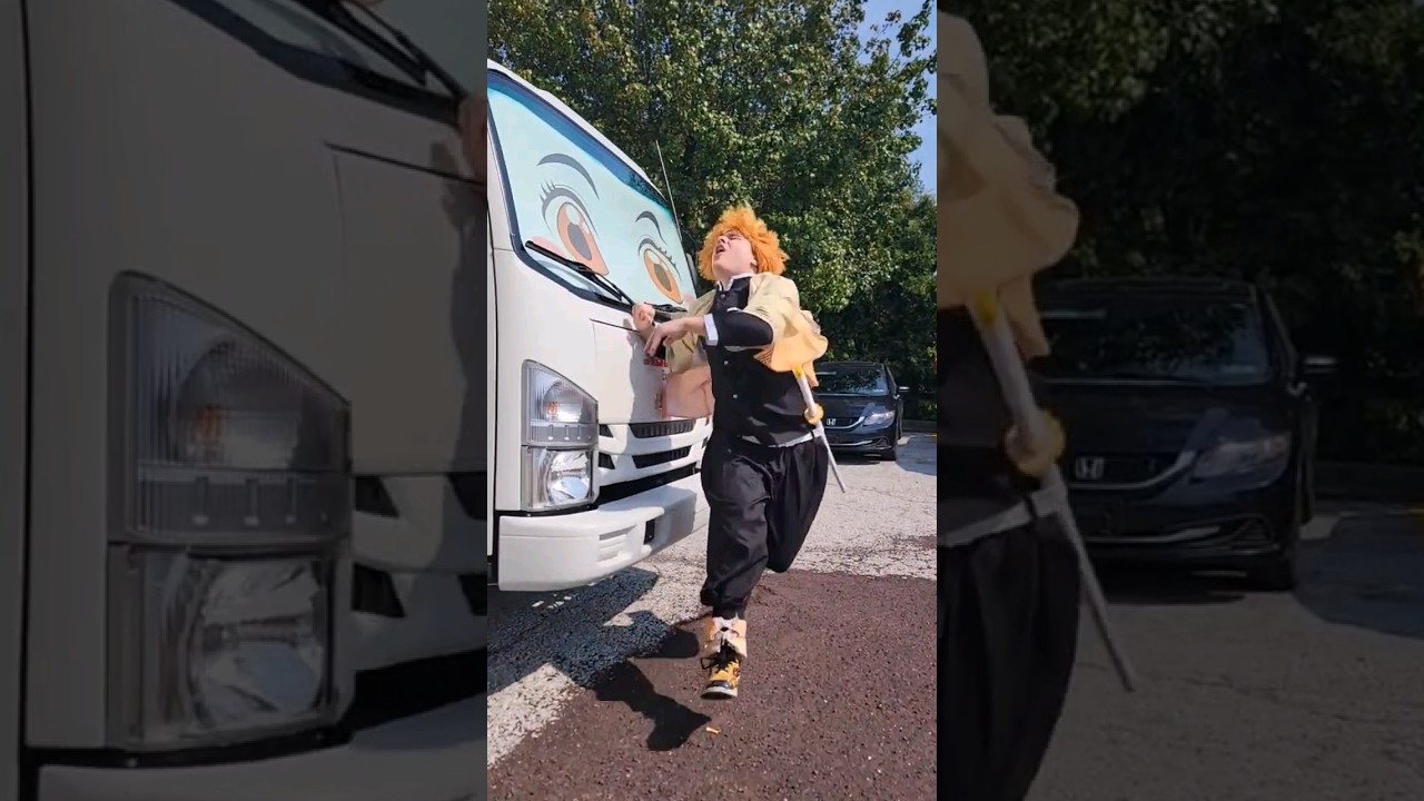 Zenitsu gets Isekai'd (ft. @JuliaStunts )  #demonslayer #attackontitan #anime