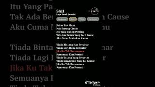 lirik lagu sah| sarah suhairi #lagu lirik lagu sah| sarah suhairi #lagu