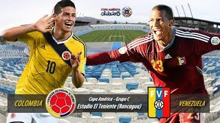 Colombia Vs. Venezuela || Fase de Grupos Copa América Chile 2015 || Partido Completo (HD)