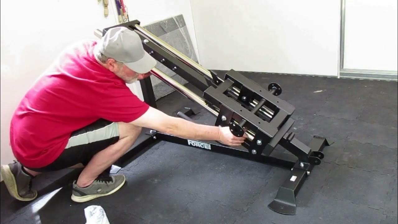 Force USA compact leg press/hack squat assembly. How to put together