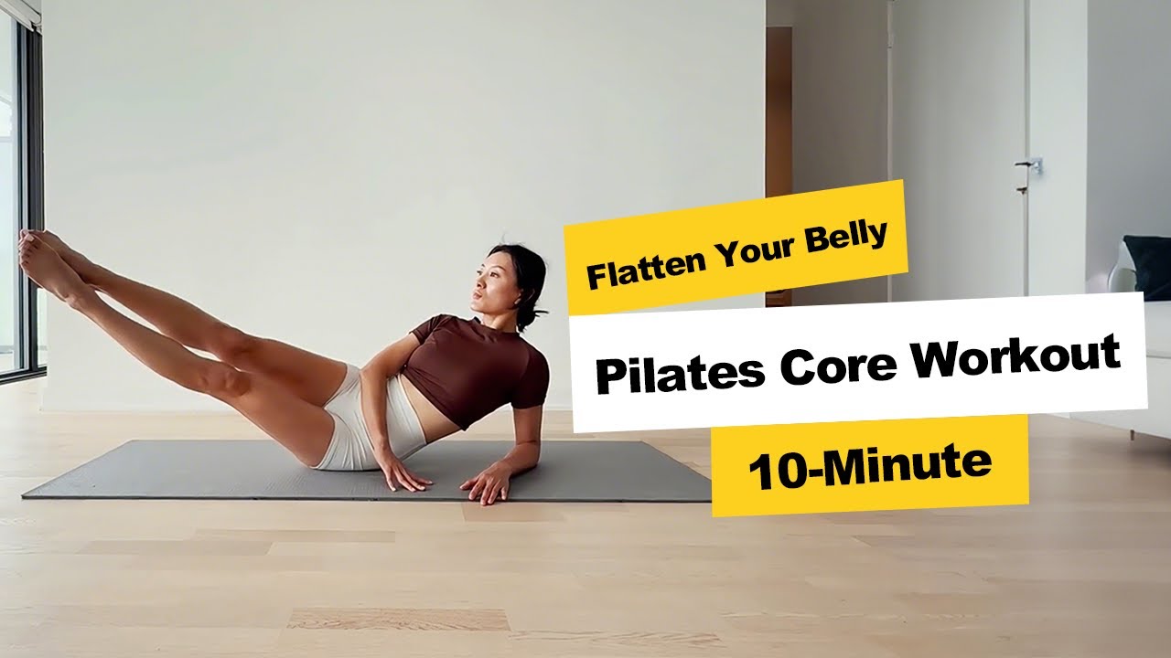 10 Minute Pilates Core Workout to Slim Your Waist, Burn Belly Fat, and ...