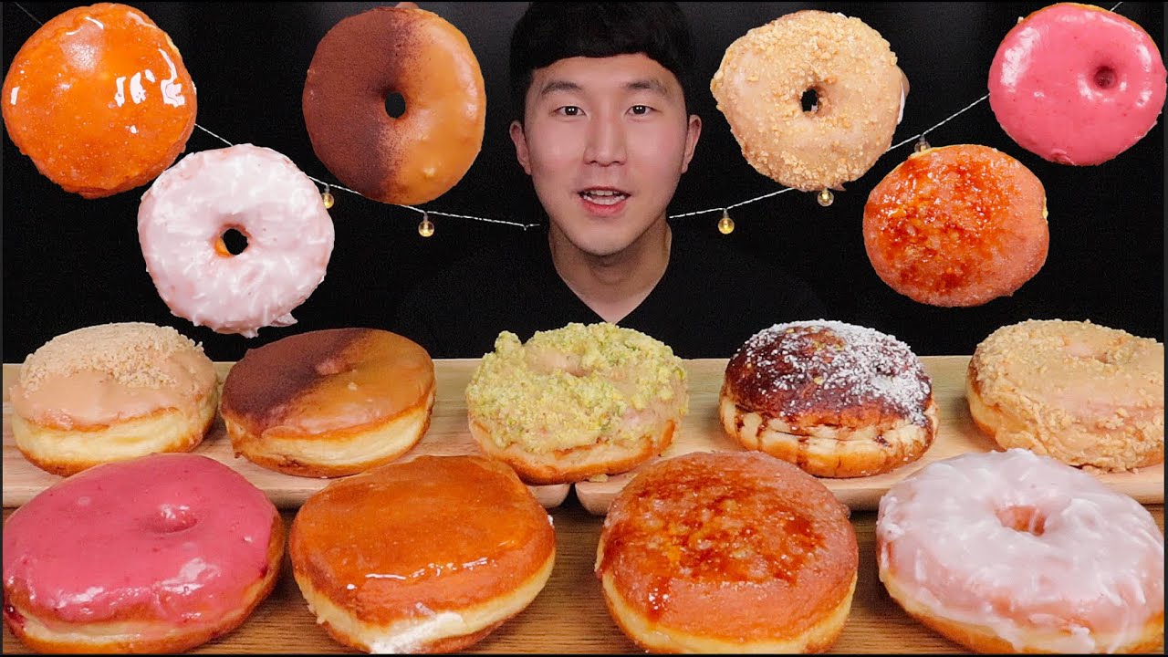 [SUB]쉿!! 다른 사람에게 비밀!! 여러분에게 올드페리 도넛 2호점 소개합니다(Variety of cream donuts)#MUKBANG