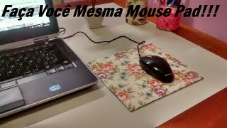 COMO FAZER MOUSE PAD de PapelÃ£o /Carla Oliveira