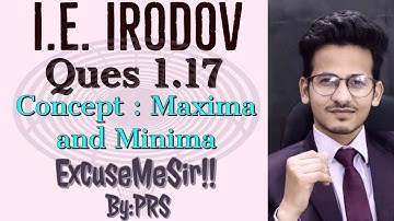 #IE_Irodov 1.17|#PRS || #JEE Mains