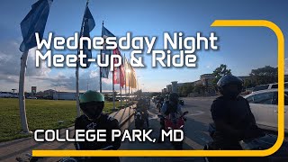 WEDNESDAY NIGHT MOTO MEET & RIDE WAS LIT!🔥 | College Park, MD Weekly Vibes w/ MightyHip_Moto