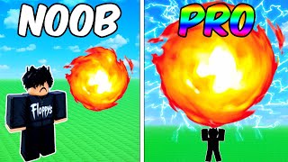 NOOB to PRO in Roblox Fireball Training!