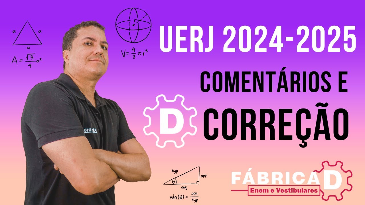 Gabarito UERJ 2025 (1º EQ) Correção de prova AO VIVO YouTube