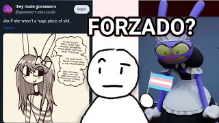 Jax Is TRANS-FEM OUT OF NOWHERE (or so they say) | Digital Circus, my opinion!! (≧⁠▽⁠≦⁠)