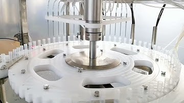 16 heads tracking type rotary filling capping machine high speed reagent tubes filler equipment