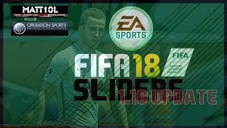 FIFA 18 | Operation Sports Sliders | 1.10 Update